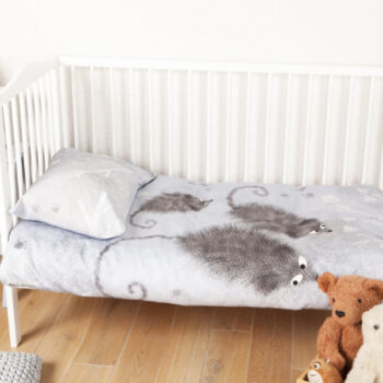 Laste voodipesu komplekt Hiired sinises