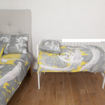 Laste voodipesu komplekt Luiged kollases