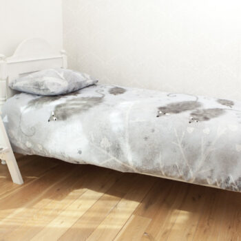 Voodipesukomplekt Hiired helesinises