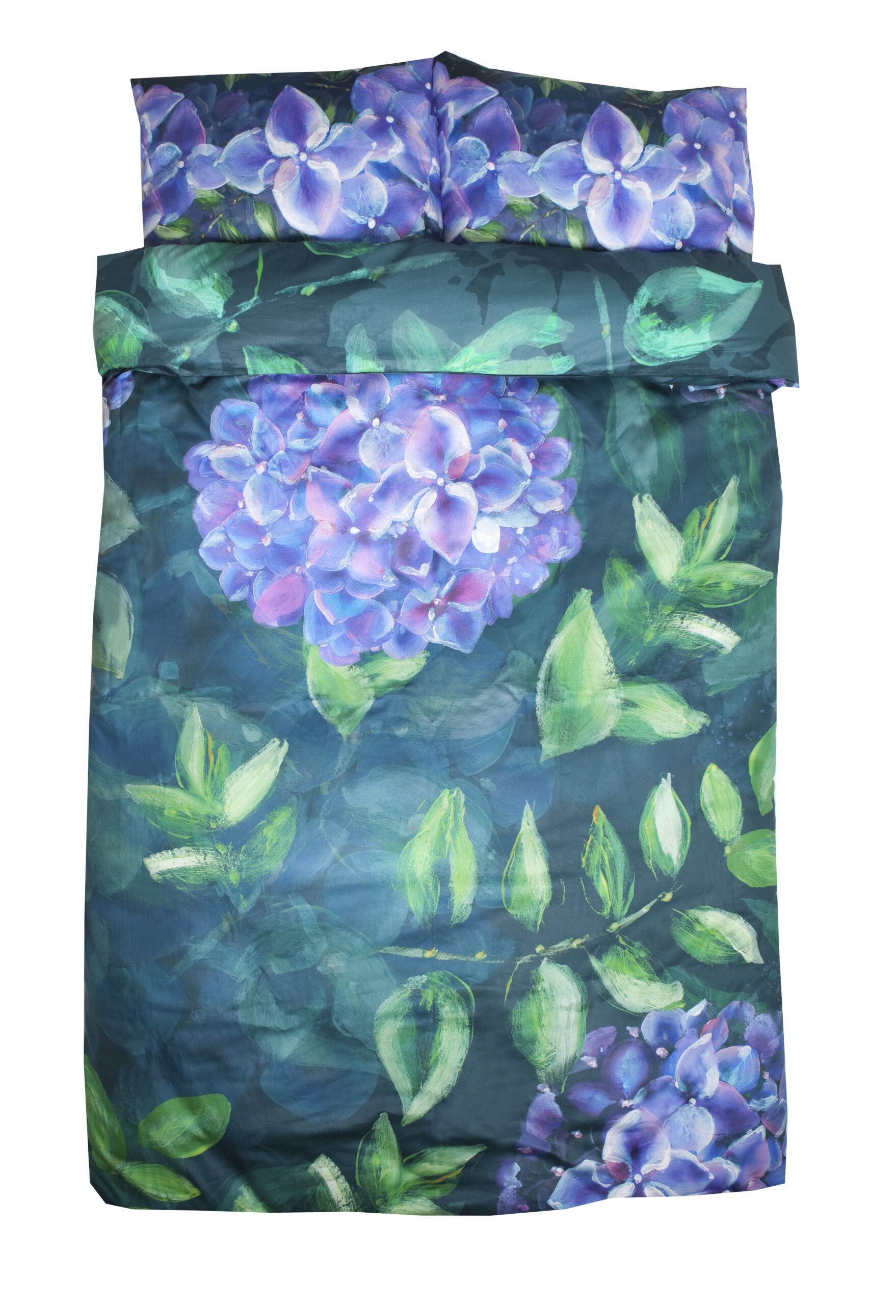 Bed linen set Enchanted garden (with hydrangeas) 1 Large bed linen set Enchanted Garden
