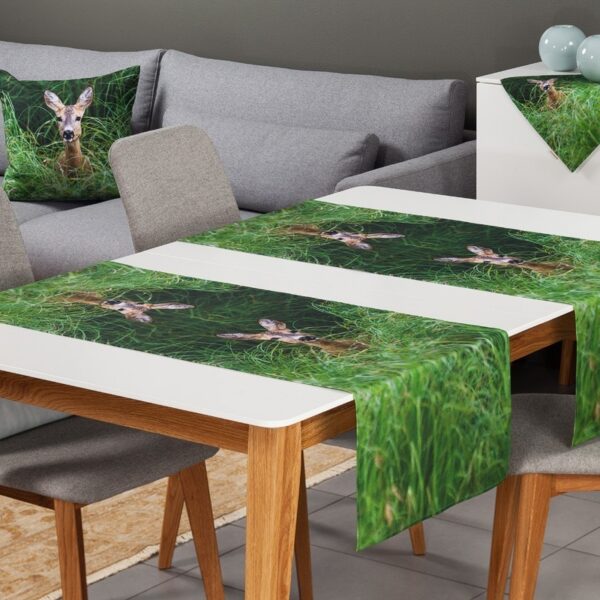 Long linen Goat in the grass