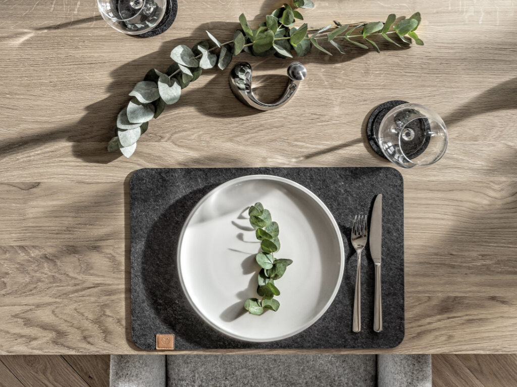 Dining room and kitchen