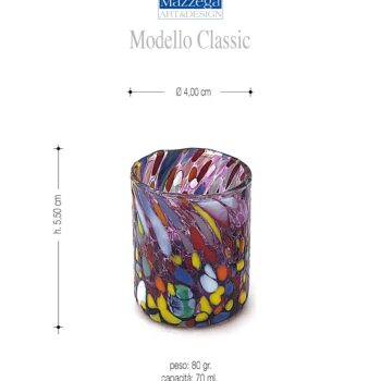 Murano klaasist napsiklaasid