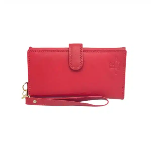 Leather wallet with mobile pocket