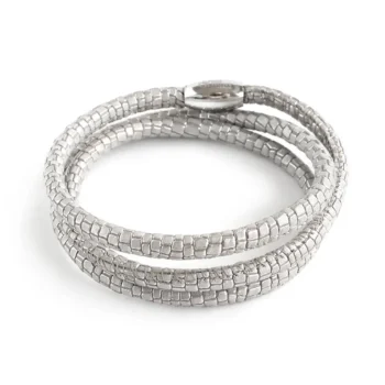 Sisalikumustriga nahast käevõru