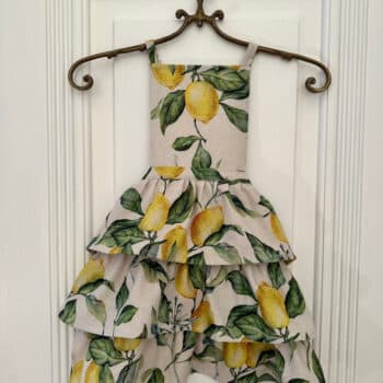Girls apron Lemons